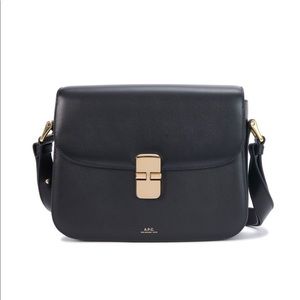 A.P.C. Grace Black Leather Bag